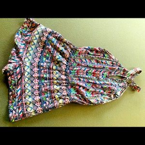 Colorful romper..razor cut